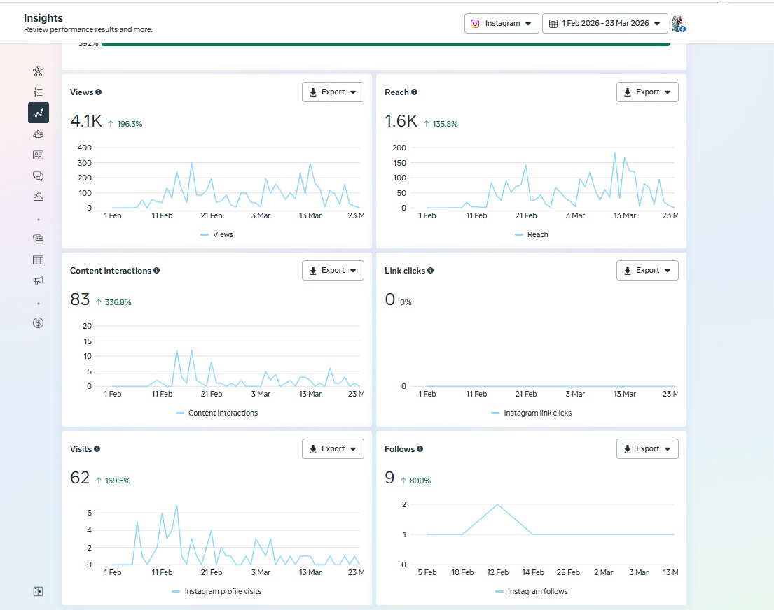 Instagram Insights — After (secondary view)